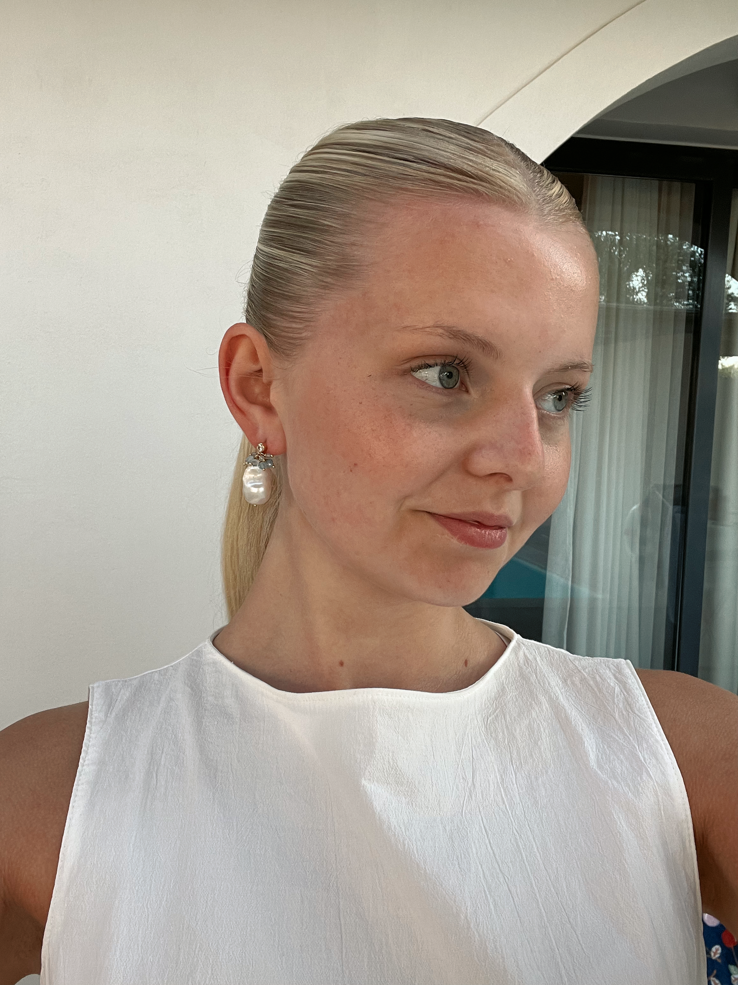 Aqua Earrings